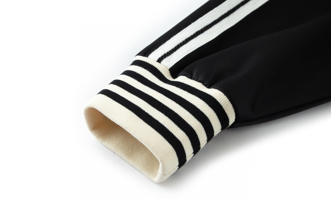 CELINE 赛琳 条纹边饰单排扣 长袖 夹克 棒球服 外套 秋冬款 男女同款 黑色 2W971048S-38NO