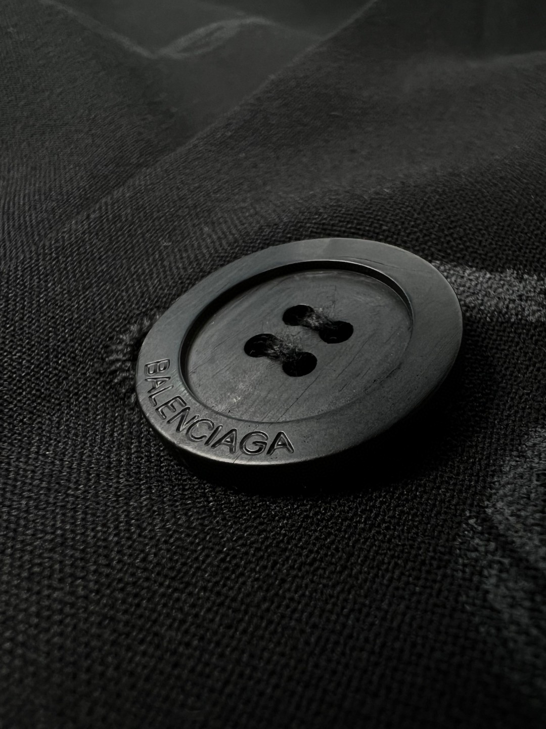 Balenciaga 巴黎世家 SS23 涂鸦印花单排扣西装外套 宽松 秋冬 黑色 739591TOT031000