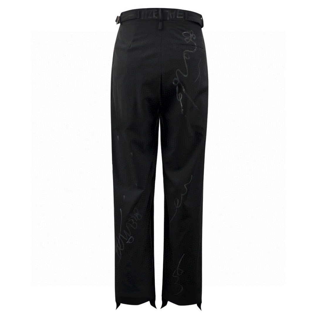 Balenciaga 巴黎世家 SS23涂鸦西装裤 长裤 休闲裤 男款 黑色 