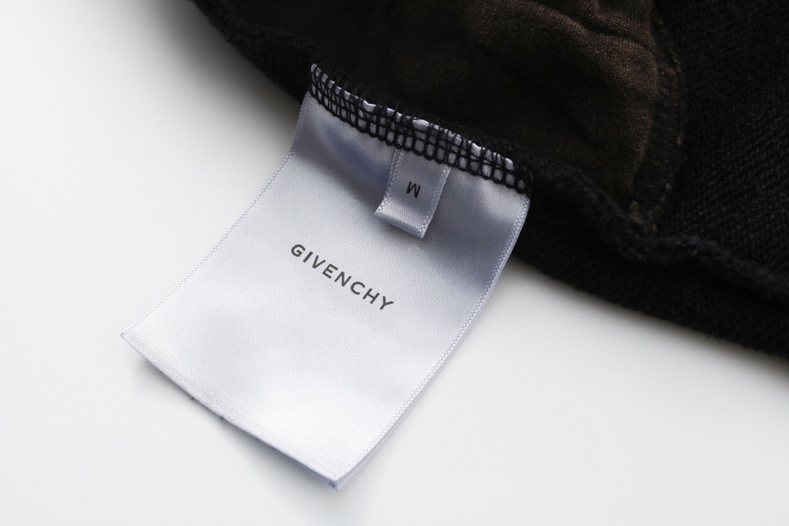 Givenchy 纪梵希 刺绣字母印花logo 连帽卫衣 套头 长袖 秋冬款 黑色 BWJ03E3ZB4-020