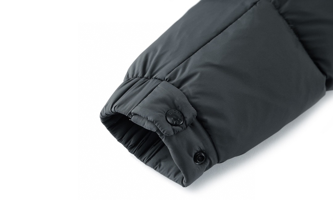 Moncler 蒙口 FW22 拼色连帽羽绒服 保暖 外套 炭灰色 H20911A0010953333934