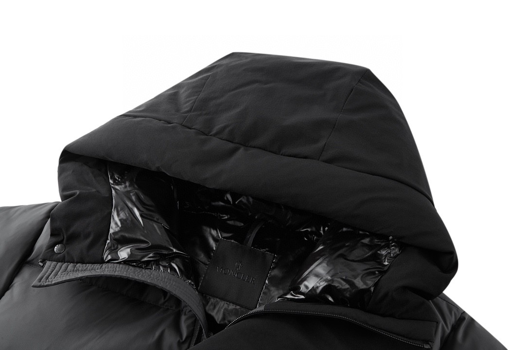 Moncler 蒙口 FW22 拼色连帽羽绒服 保暖 外套 炭灰色 H20911A0010953333934