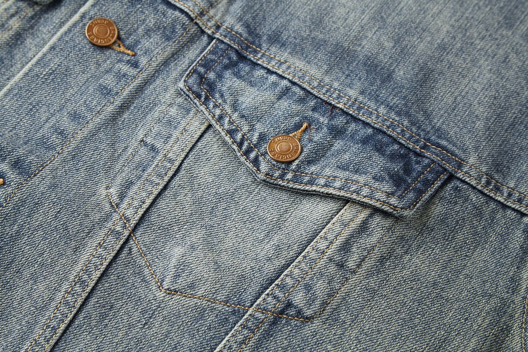 Balenciaga 巴黎世家 两件套 拼接连帽牛仔外套 卫衣 夹克 秋冬 蓝色