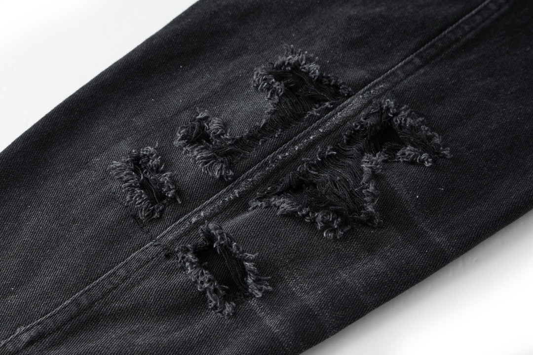 Balenciaga 巴黎世家 闪电贴布破坏 牛仔外套 牛仔衣 夹克 秋冬 黑色