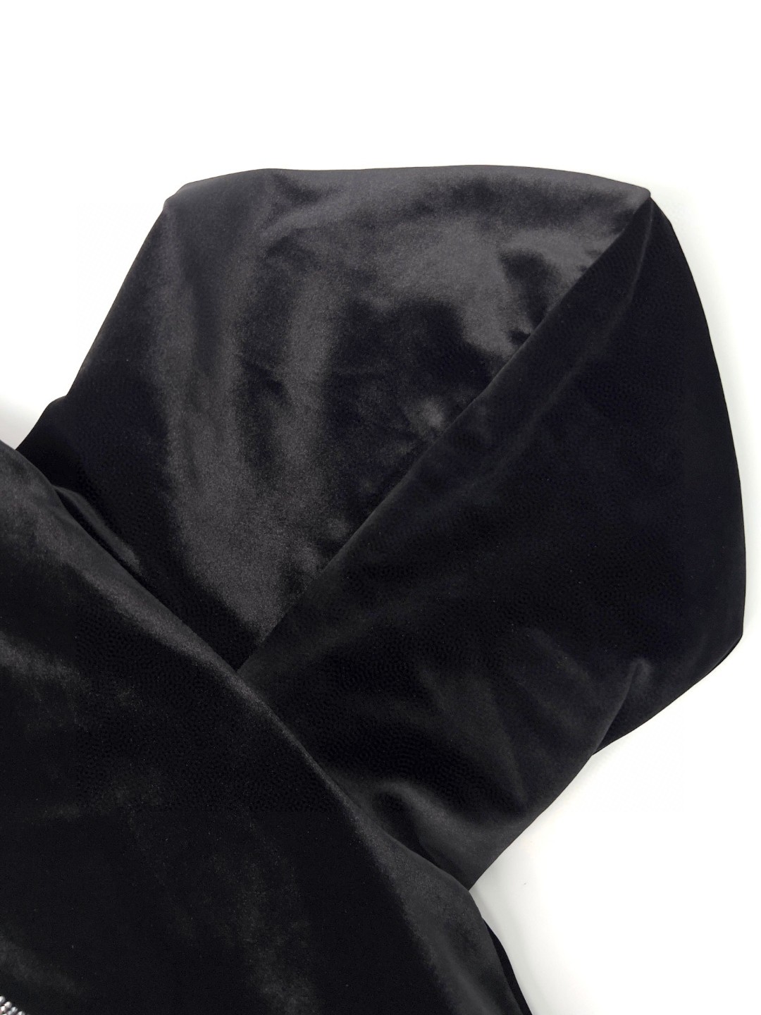 Balenciaga 巴黎世家 背部水钻logo 丝绒连帽卫衣 长袖 秋冬 男女同款 黑色 