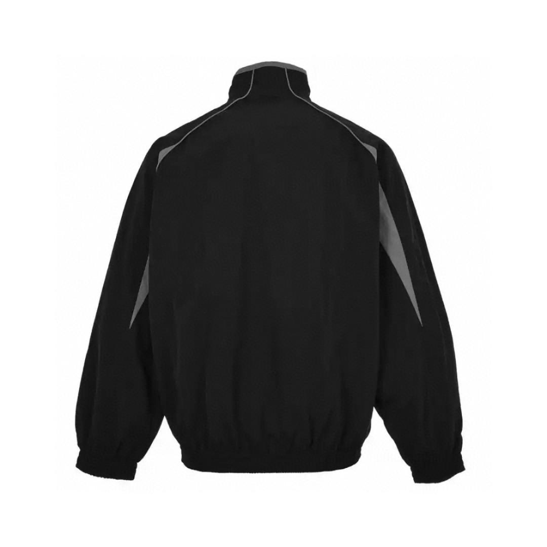 Balenciaga 巴黎世家 FW23 Logo字母印花撞色防晒立领夹克 长袖 冲锋衣 外套 秋冬 黑色 751726TOO481000