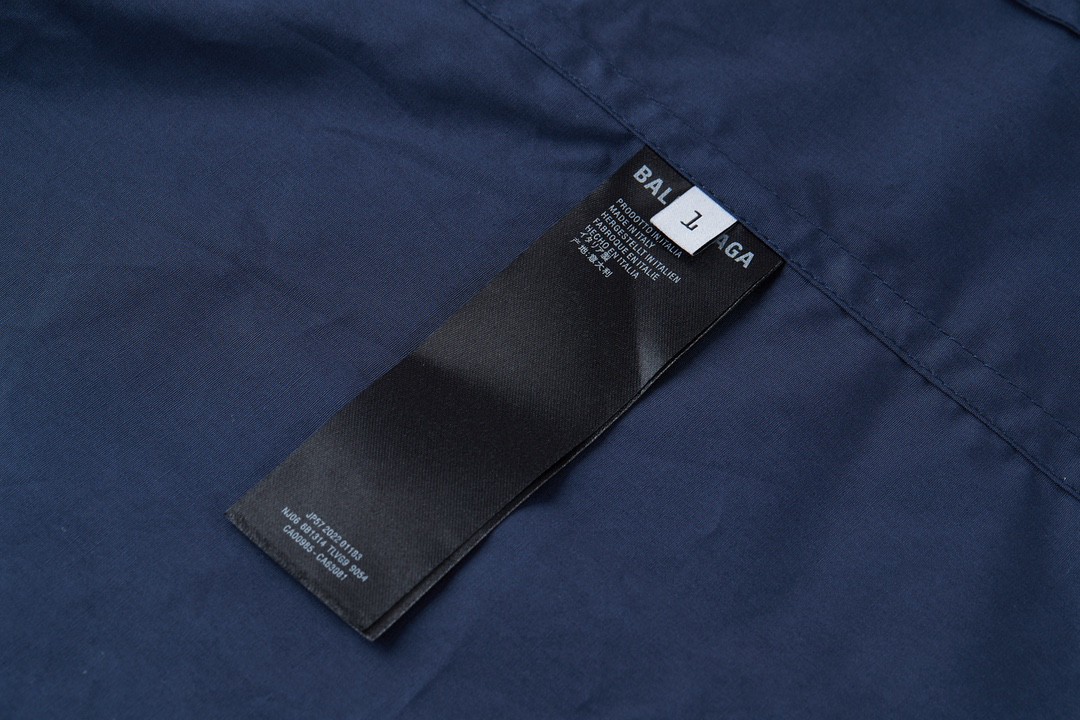 Balenciaga 巴黎世家 Adidas 联名款 曼联队标衬衫 长袖 秋冬 深蓝色