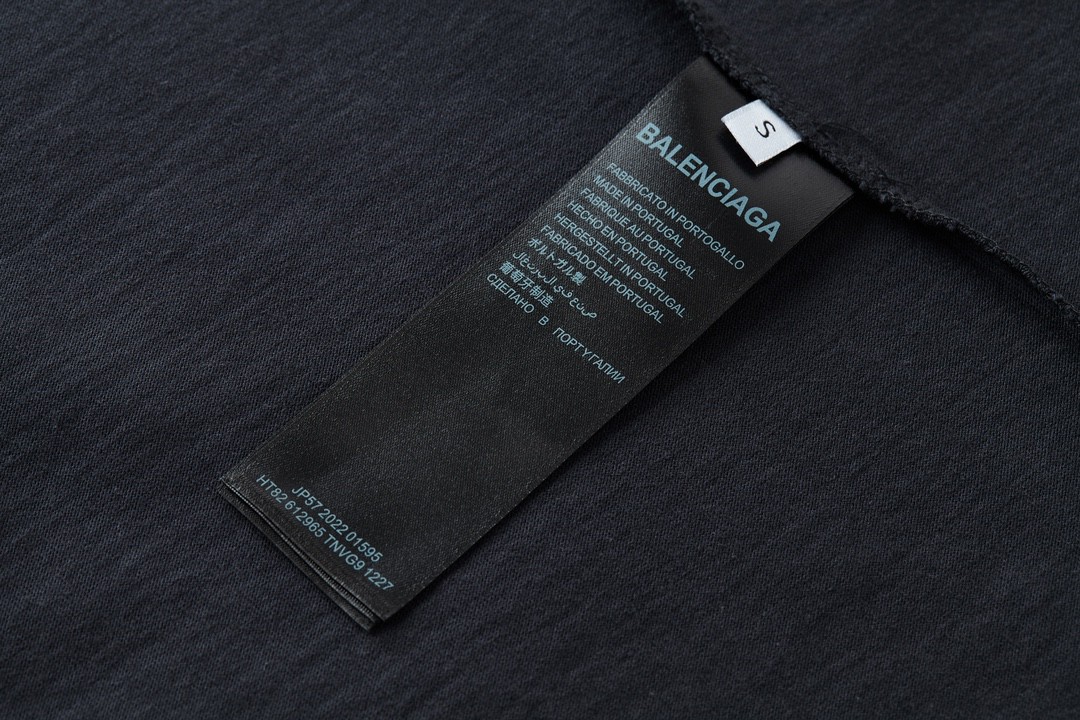 Balenciaga 巴黎世家 字母Logo印花 T恤 长袖 卫衣  秋冬 黑色 
