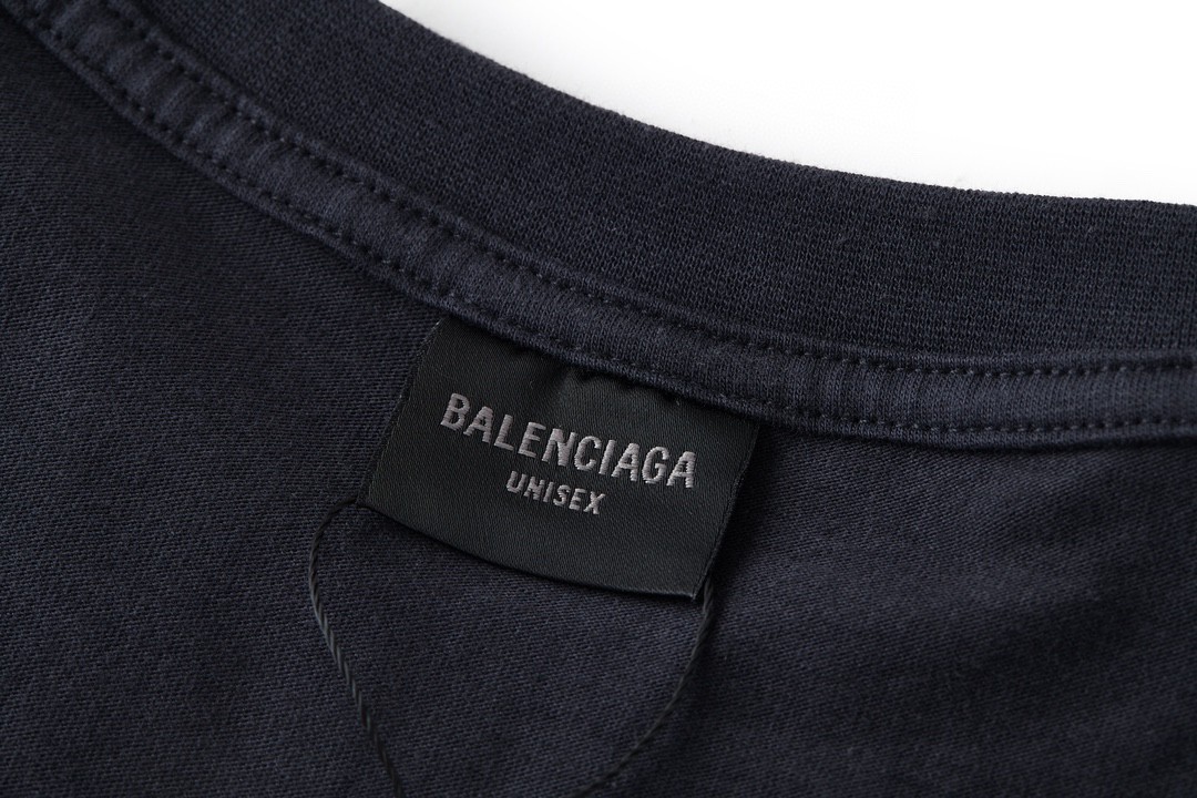 Balenciaga 巴黎世家 字母Logo印花 T恤 长袖 卫衣  秋冬 黑色 