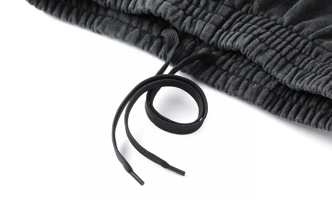 Balenciaga 巴黎世家 纯色字母刺绣logo 休闲裤 运动裤 长裤 卫裤 男女同款 黑色 755118TOVV29034