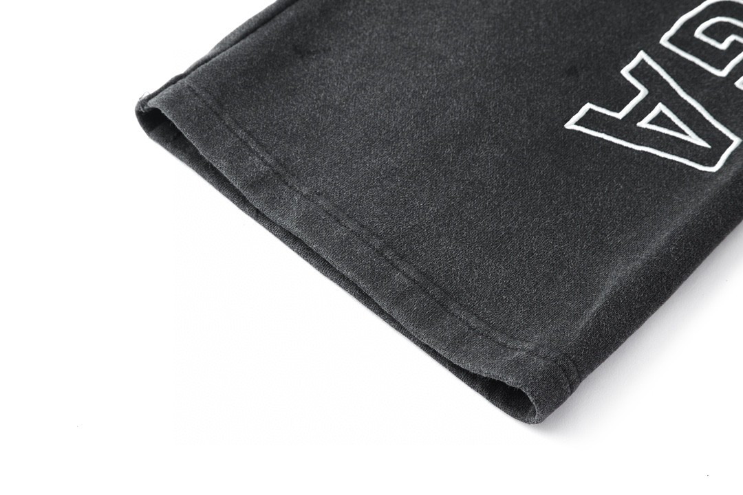 Balenciaga 巴黎世家 纯色字母刺绣logo 休闲裤 运动裤 长裤 卫裤 男女同款 黑色 755118TOVV29034