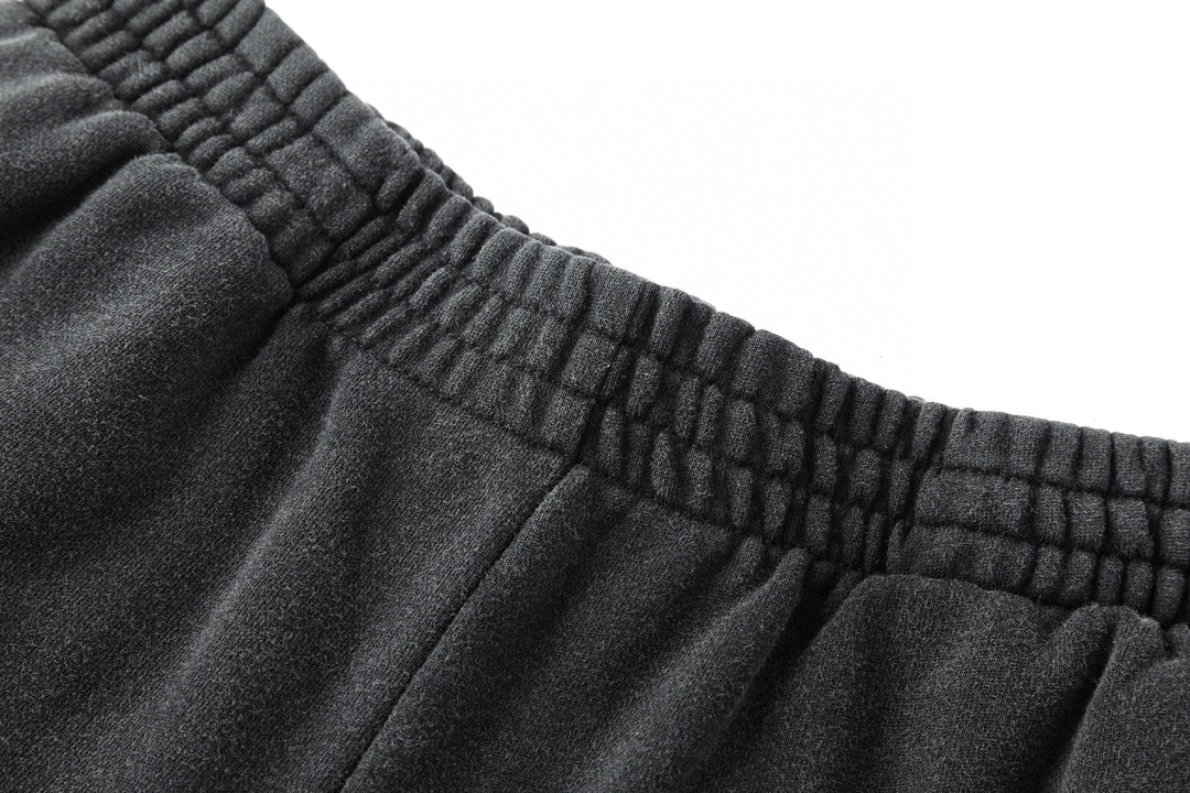 Balenciaga 巴黎世家 纯色字母刺绣logo 休闲裤 运动裤 长裤 卫裤 男女同款 黑色 755118TOVV29034