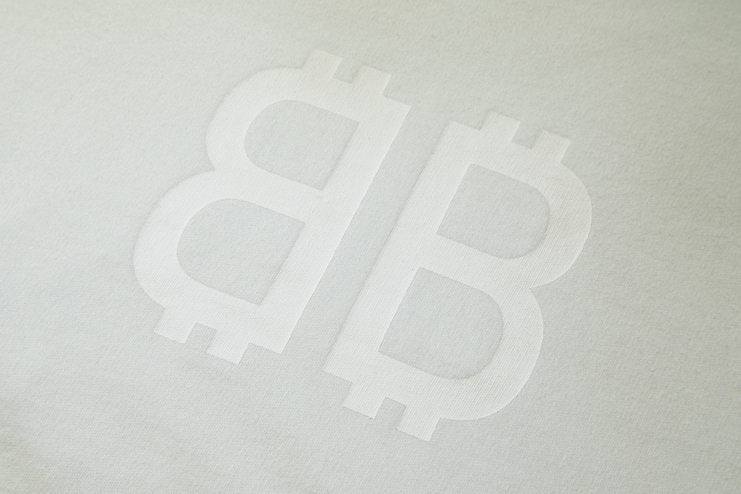 Balenciaga 巴黎世家 字母Logo印花 扎染破洞 连帽卫衣 长袖 秋冬 米白 742603TOVU7