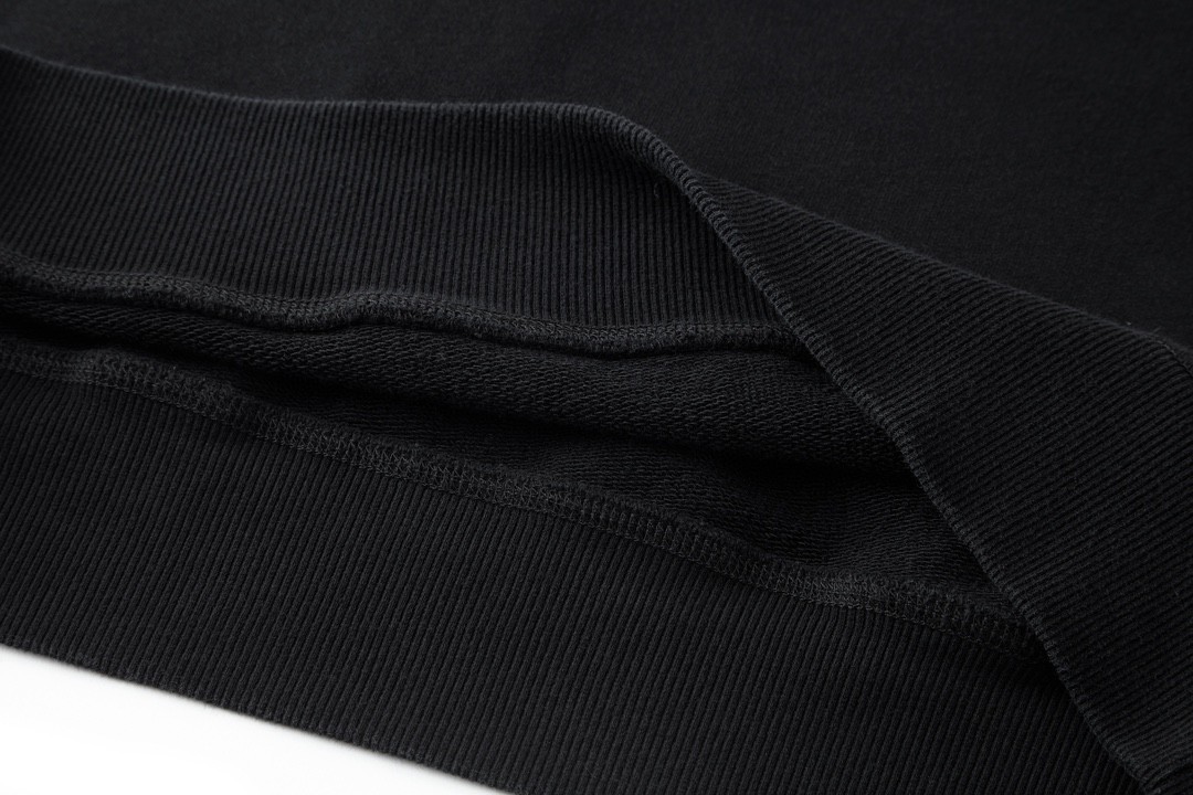 PRADA 普拉达 SS23 休闲渐变 圆领 卫衣 长袖 秋冬款 黑灰色 UJL26A-13BG-F0002