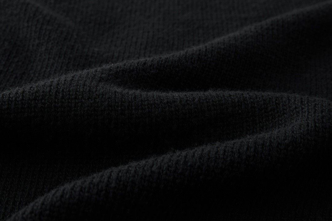 DIOR 迪奥 FW22 字母Logo刺绣羊毛针织衫 毛衣 长袖 秋冬款 黑色 213M640AT298-C988