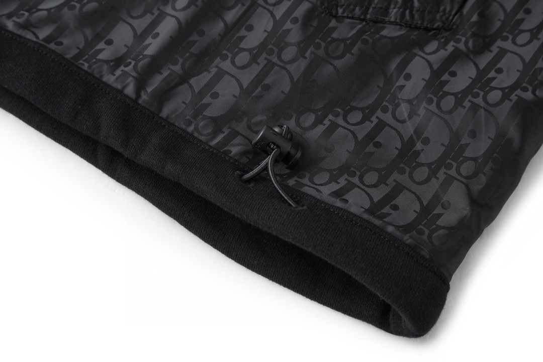 DIOR 迪奥 双面拉链连帽卫衣 长袖 外套 夹克 秋冬款 黑色 313J232A0531-C989