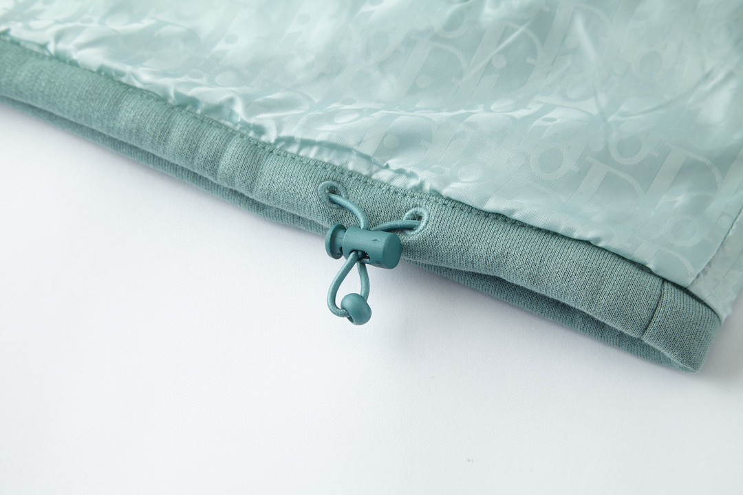 DIOR 迪奥 双面拉链连帽卫衣 长袖 外套 夹克 秋冬款 绿色 313J232A0531-C686