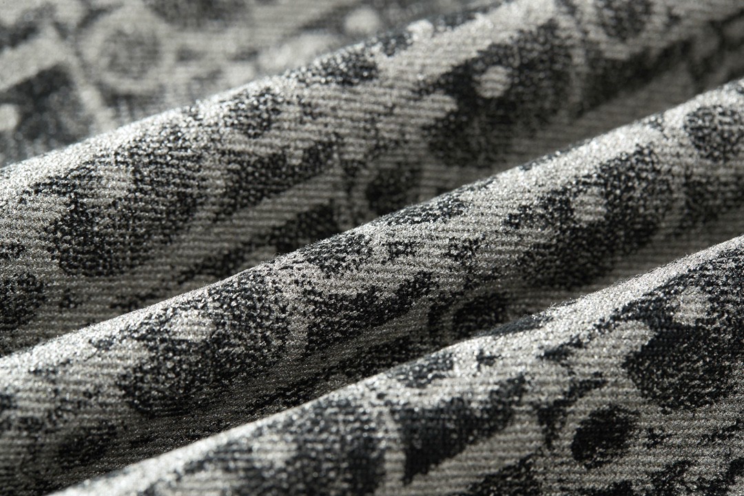 DIOR 迪奥 闪粉满印Logo牛仔衬衫 长袖 外套 秋冬款 灰色 