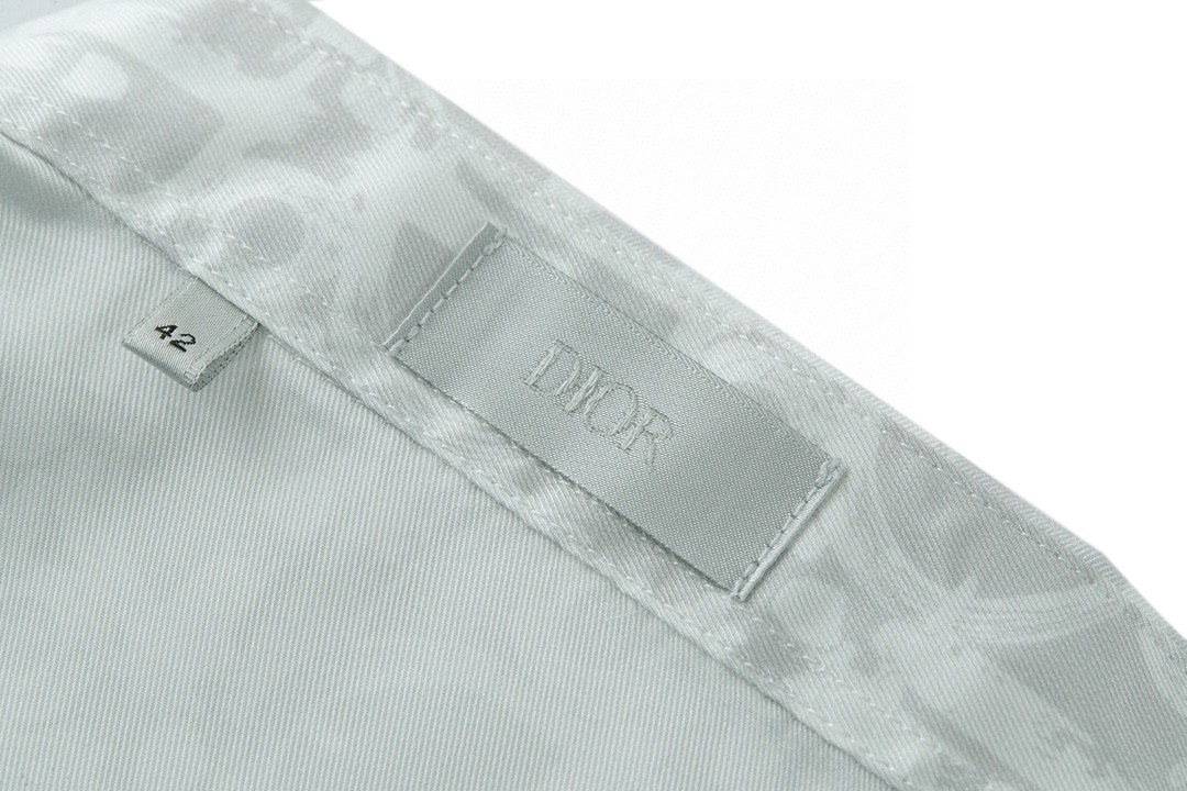 DIOR 迪奥 真丝暗纹满印logo衬衫 长袖 秋冬款 白色