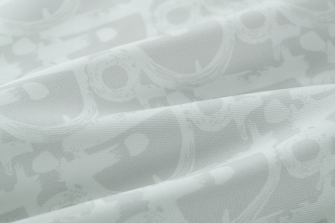 DIOR 迪奥 真丝暗纹满印logo衬衫 长袖 秋冬款 白色