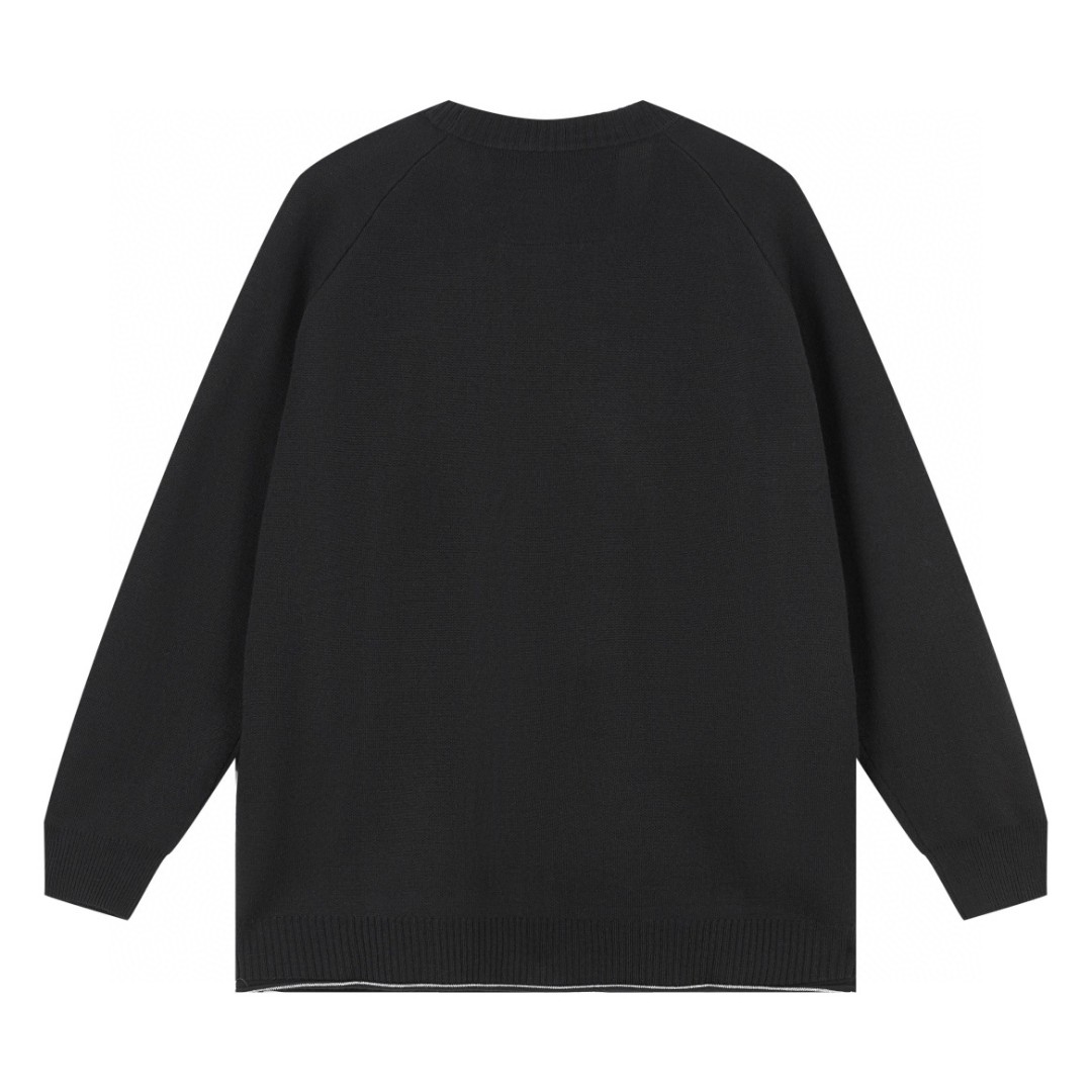 Givenchy 纪梵希 SS22 U形锁扣纯色开衫 外套 羊毛衫 针织衫 长袖 秋冬款 黑色 BM90JU4YAL-001