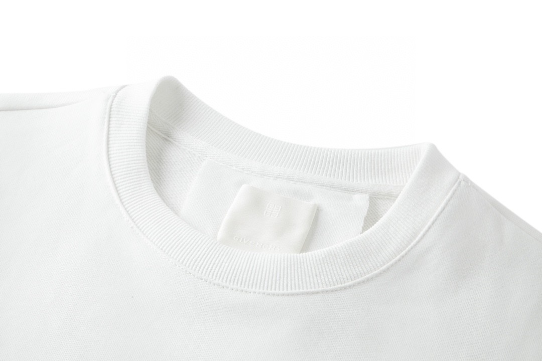 Givenchy 纪梵希 FW23 字母Logo印花圆领 卫衣 套头 长袖 秋冬款 白色