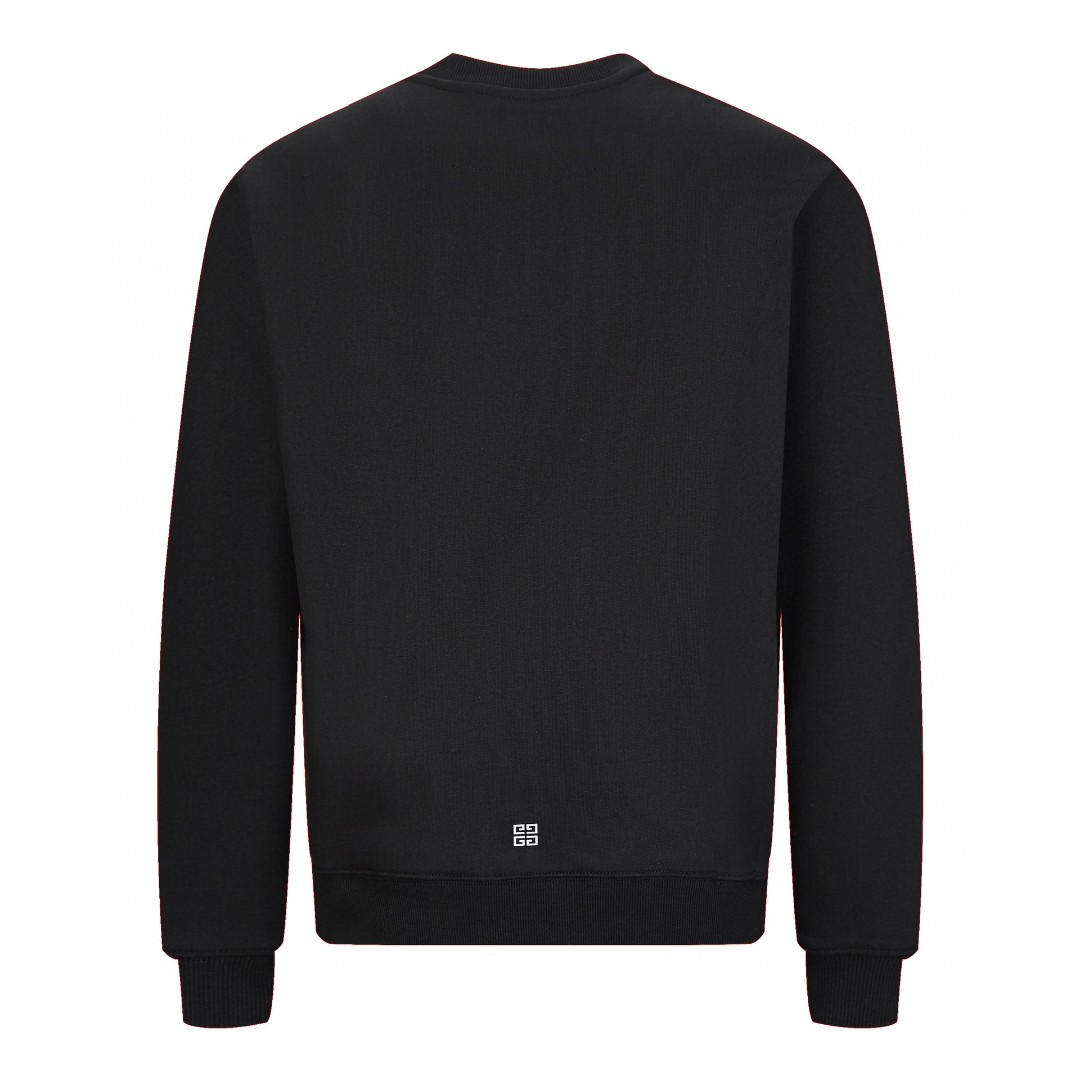 Givenchy 纪梵希 FW23 字母Logo印花圆领 卫衣 套头 长袖 秋冬款 黑色 BMJ0HA3YCA-001