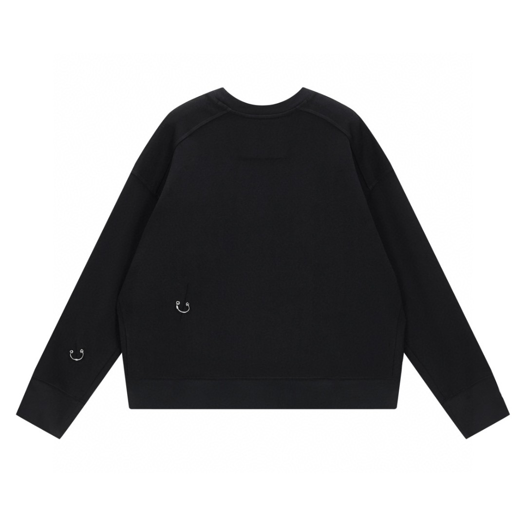 Givenchy 纪梵希 圆环陷阱字母印花logo 卫衣 套头 长袖 秋冬款 黑色 BMJ0B83Y69-001