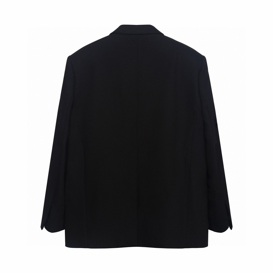 Givenchy 纪梵希 腰部U型锁设计 西装外套 长袖 秋冬款 黑色