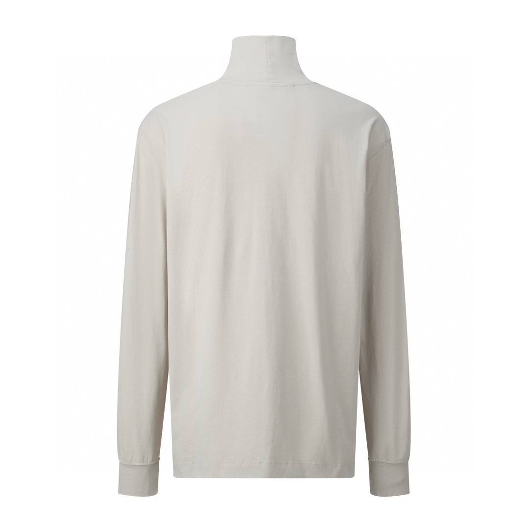 Givenchy 纪梵希 SS23 字母印花立领长袖 T 恤 打底衫 秋冬款 云灰色 BM71GM3YBN-057