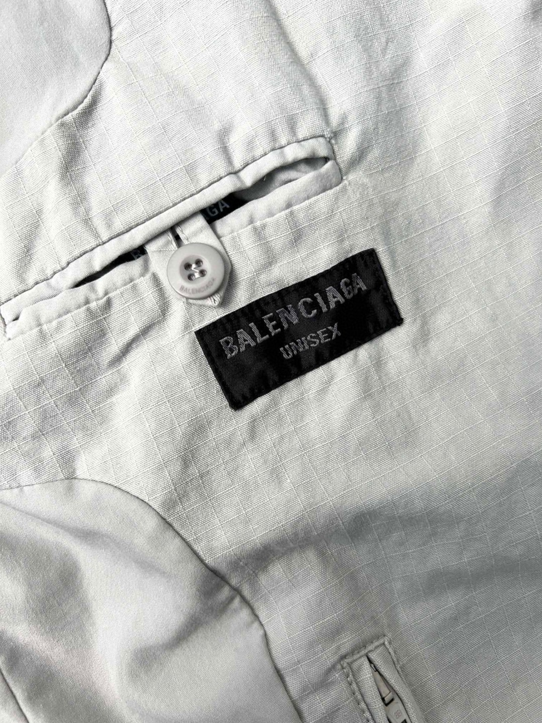 Balenciaga 巴黎世家 格纹袖标西装 外套 长袖 秋冬 灰色 