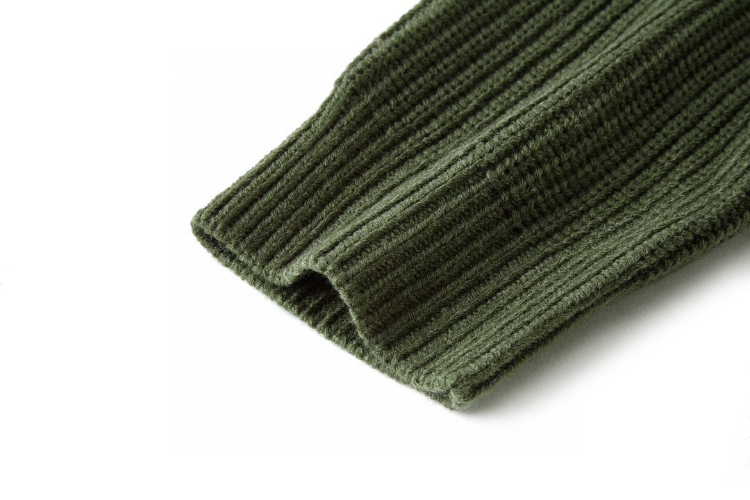 CELINE 赛琳 字母贴布logo 圆领 毛衣 长袖 秋冬款 男女同款 绿色 2A19R205O-15KH