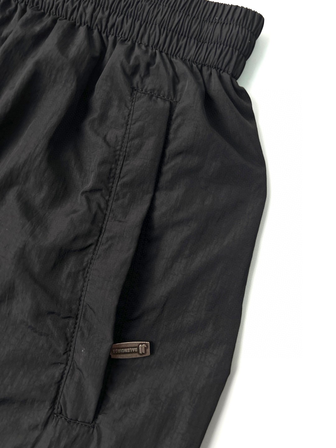 Balenciaga 巴黎世家 字母logo尼龙材质休闲裤 运动裤 长裤 黑色 