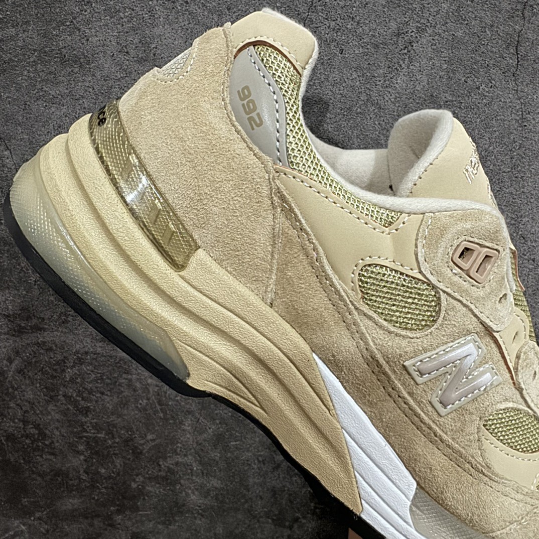 新版  New Balance 992 低筒 复古跑鞋 休闲鞋 运动鞋 男鞋 女鞋 卡其色 M992TN