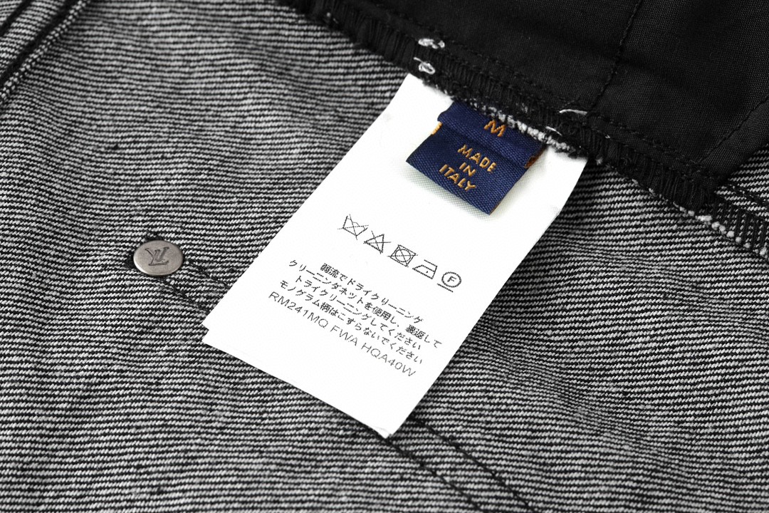 LOUIS VUITTON 路易威登 字母Logo满印牛仔裤 休闲裤 裤子 长裤 男款 黑色