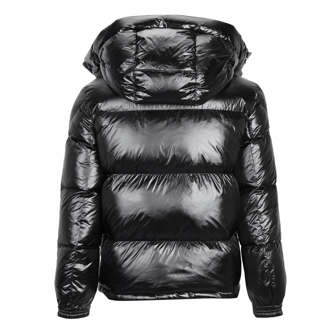 Moncler 蒙口 FW21 漆面拉链连帽羽绒服 保暖 外套 黑色 I20911A51X0068950999