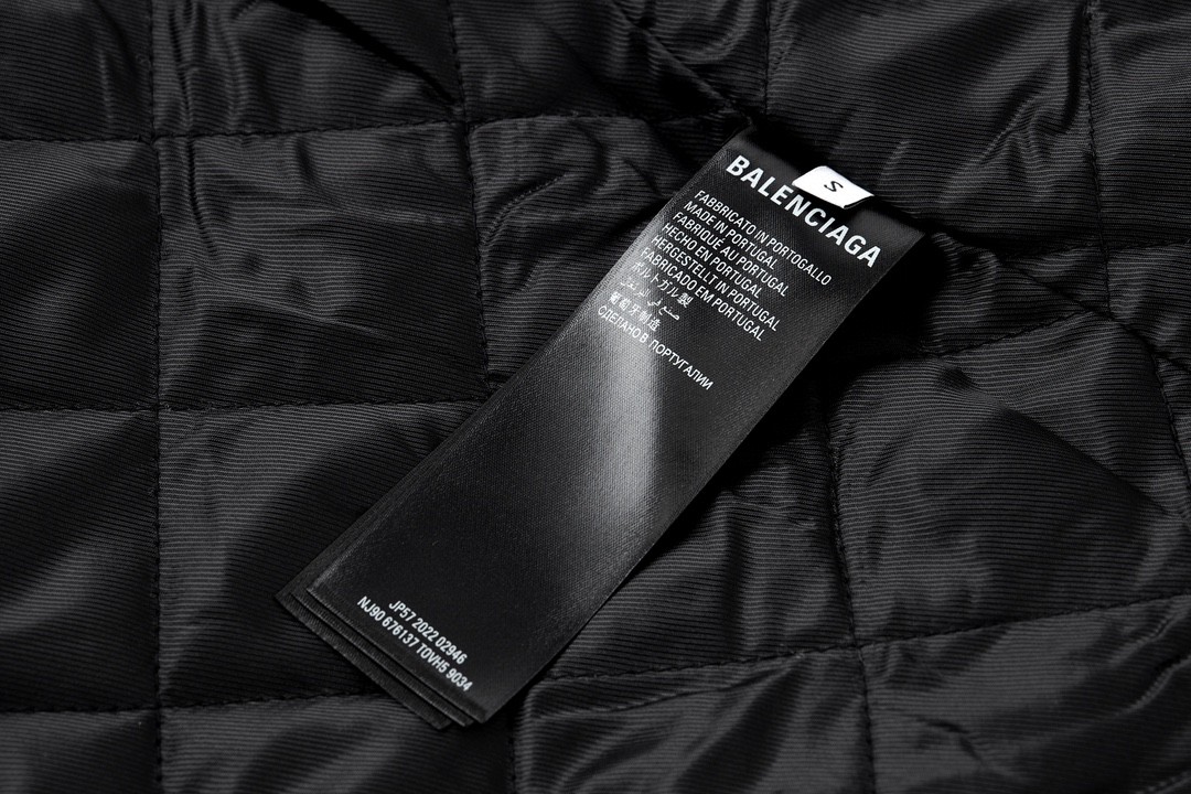 Balenciaga 巴黎世家 Logo印花立领拉链摇粒绒夹克 外套 卫衣 长袖 秋冬 黑色 534315TBU141000