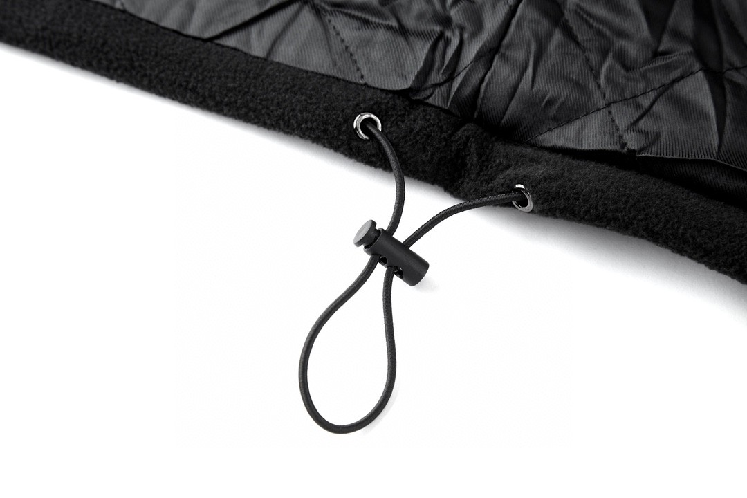 Balenciaga 巴黎世家 Logo印花立领拉链摇粒绒夹克 外套 卫衣 长袖 秋冬 黑色 534315TBU141000