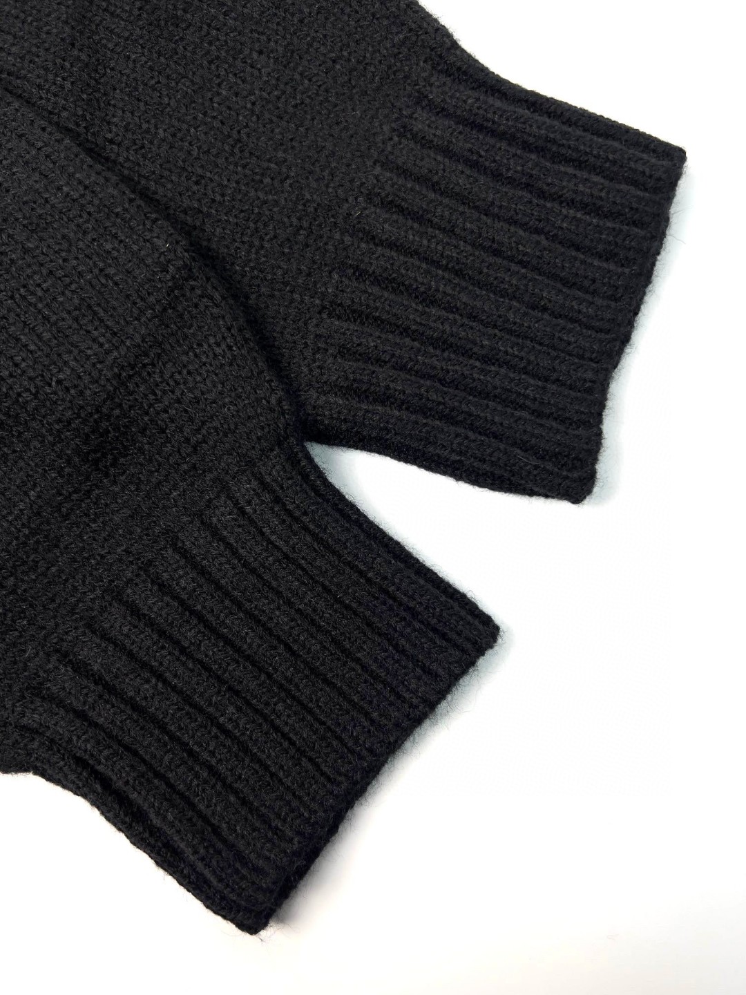 PRADA 普拉达 SS21 字母Logo提花套头毛衣 针织衫 长袖 秋冬款 黑色 UMB223-1YMW-F0002-S-211