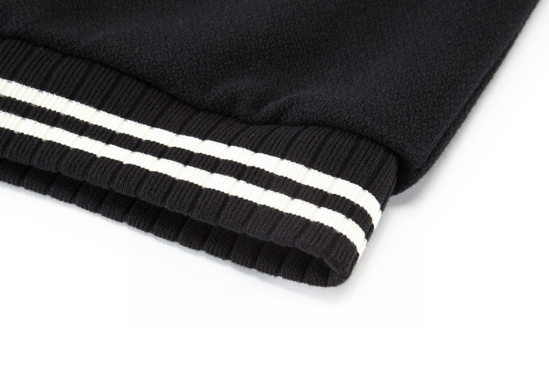 SAINT LAURENT 圣罗兰 后背字母印花羊毛夹克 棒球服 外套 秋冬款 黑色 625918Y180W1000