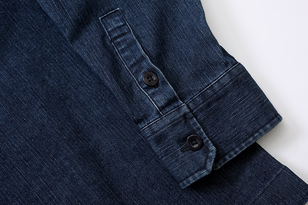 657#MADNESS 纯色工装衬衫 牛仔衣 长袖 外套 秋冬 男女同款 蓝色