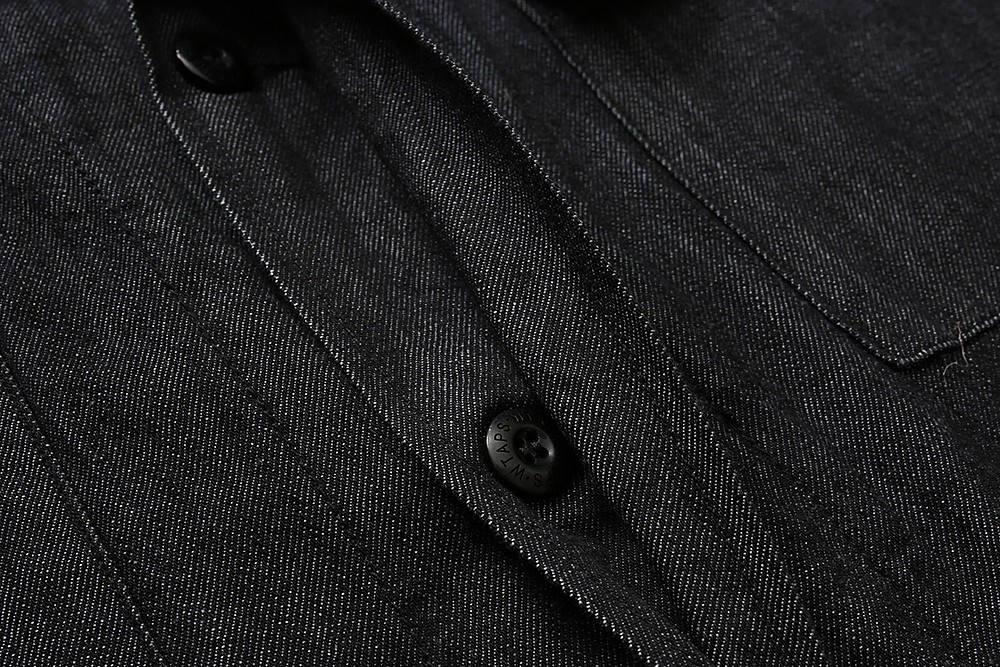 720#MADNESS 后背涂鸦印花工装夹克 牛仔外套 长袖 外套 秋冬 男女同款 黑色