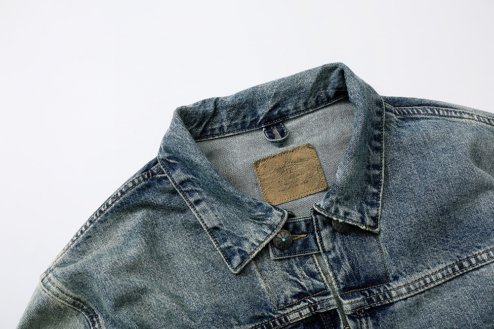 721#MADNESS 水洗破坏拉链牛仔外套 夹克 长袖 外套 秋冬 男女同款 蓝色