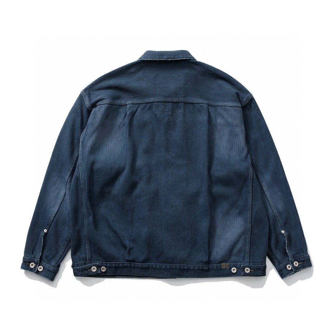 726#MADNESS 水洗牛仔外套 夹克 长袖 外套 秋冬 男女同款 蓝色