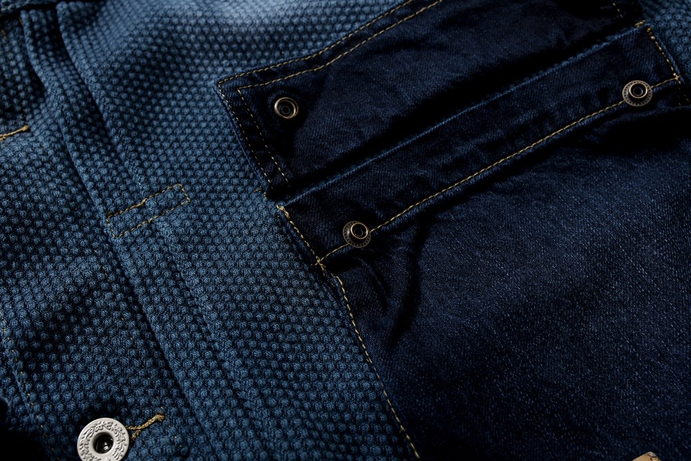 726#MADNESS 水洗牛仔外套 夹克 长袖 外套 秋冬 男女同款 蓝色