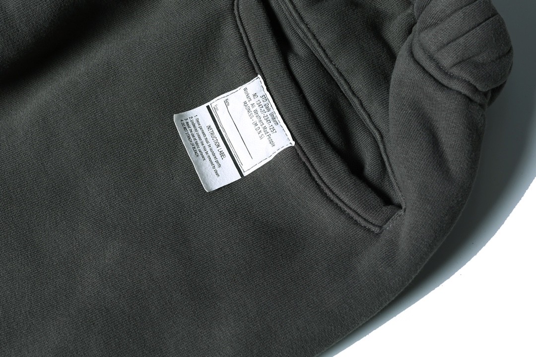 821#MADNESS 纯色束脚休闲运动裤 宽松 休闲裤 长裤 卫裤 男女同款 灰色 深灰色