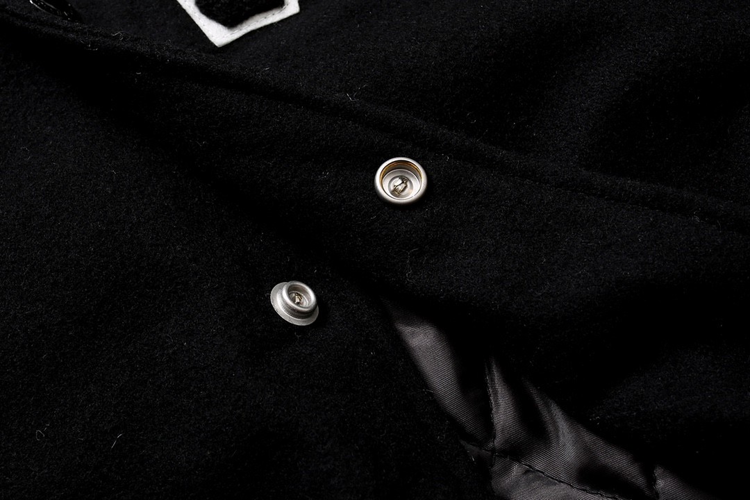 732#MADNESS 元旦限定皮面拼接棒球服 夹克 长袖 外套 秋冬 男女同款 黑色