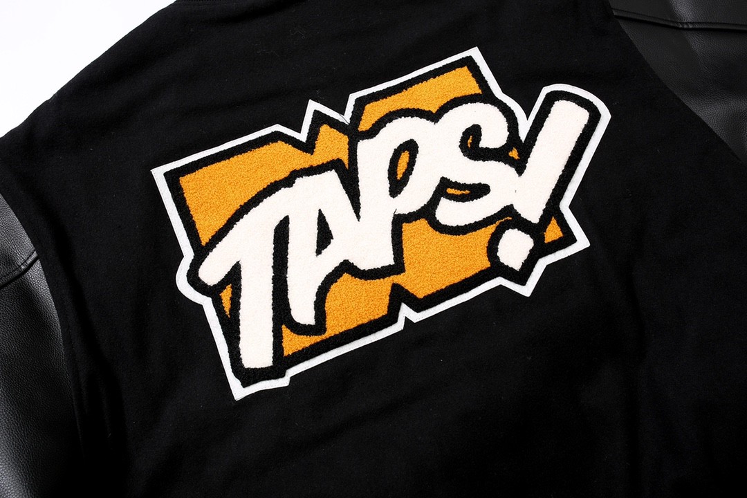 732#MADNESS 元旦限定皮面拼接棒球服 夹克 长袖 外套 秋冬 男女同款 黑色