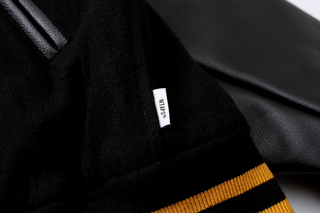 732#MADNESS 元旦限定皮面拼接棒球服 夹克 长袖 外套 秋冬 男女同款 黑色