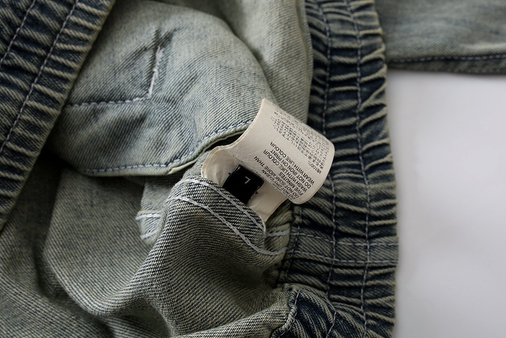 717#MADNESS 水洗做旧拉链夹克 牛仔外套 长袖 外套 秋冬 男女同款 蓝色